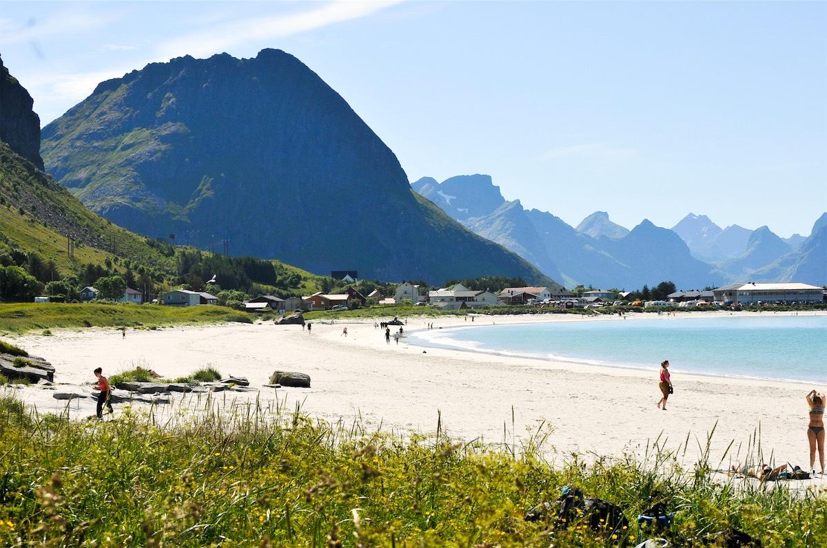 White sand beach